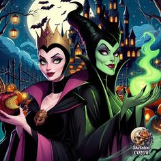 maleficent and maleficenta from disney's sleeping beauty