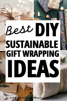 gifts wrapped in wrapping paper with the words best diy suitable for gift wrapping ideas