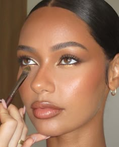 No Make Up Make Up Look, Maquillage On Fleek, Mekap Mata, Natural Glam Makeup, Formal Makeup, Brown Skin Makeup, Soft Glam Makeup, Smink Inspiration, Gold Makeup