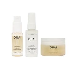 Ouai Mini Size Hair Trio Brand New . Includes Hair Oil Mini Size 0.45oz - 13ml Leave In Conditioner Mini Size 0.84oz - 25ml Scalp & Bodyscrub Trial Size 1oz - 30g . Description Oil: A Multitasking Oil That Smooths Frizz And Seals Split Ends For A Healthy, Shiny Finish. Best-Selling Hair Oil, Infused With A Blend Of African Galanga, Ama, And Asian Borage Oils. Lave In: This Frizz-Fighting Leave In Conditioner With Thermal Protection Repairs Dry Ends And Protects Against Breakage, While Adding Sli Foaming Scrub, Aesthetic December, Ouai Hair Oil, Ouai Hair, Selling Hair, Hair Scrub, Borage Oil, Bridesmaid Boxes, Wash And Go