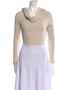 Mara Hoffman Cropped SweaterNeutralsLong Sleeve with Cowl NeckSize not listed, estimated from measurements.Fit:Knitwear by Mara Hoffman typically fit true to size. Fitted Cream Sweater For Layering, Fitted Fine Knit Cream Top, Fitted Beige Fine Knit Top, Fitted Beige Knit Top, Fitted Cream Tops For Winter, Fitted Fine Knit Beige Top, Fitted Long Sleeve Cream Sweater, Fitted Beige Turtleneck Sweater, Beige Fitted Turtleneck Sweater