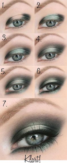 Classy smokey green eye makeup tutorial for green eyes. #feminist #tattoo #womentriangle Make Up Mata, Green Eyes Pop, Obličejové Masky, Eyeshadow Tutorial For Beginners, Feminist Tattoo, Mekap Mata, Makeup Tip, Bronze Makeup, Cake Face