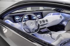 the interior of a mercedes benz s - class coupe