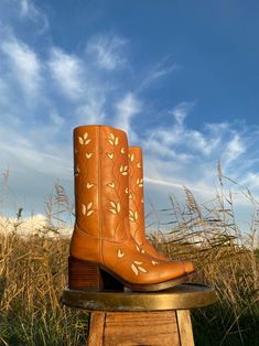 Leaf Boots in Almond Brown - Etsy Almond, Boots