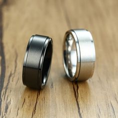 Stainless Steel Wedding Bands, Sports Jewelry, Classic Wedding Band, Fidget Rings, Ring Men, Formal Shoes For Men, Spinner Ring, Ring For Men, Spinner Rings