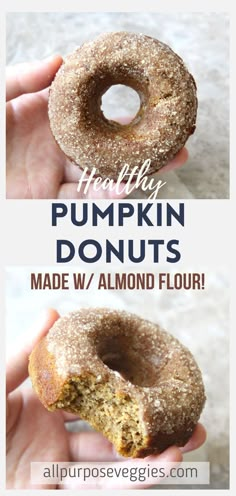 there are two different types of pumpkin donuts