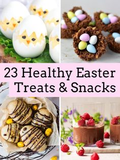 healthy Easter treats Easter Kids Snacks, Healthy Easter Snacks, Religious Easter Crafts, Healthy Easter Dessert, Christian Easter Decor, Healthy Easter Treats, Easter Activities For Toddlers, Easter Deserts, Gluten Free Easter