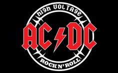 the logo for ac / dc rock'n'roll