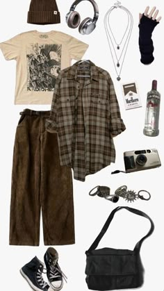 90s Grunge Men Aesthetic, Dirty Grunge Outfits, Gremlincore Outfits Masc, Nature Grunge Aesthetic, Nature Core Outfits, Goblincore Fashion Male, Fair Grunge, Forest Grunge Outfit, Earthy Outfits Men