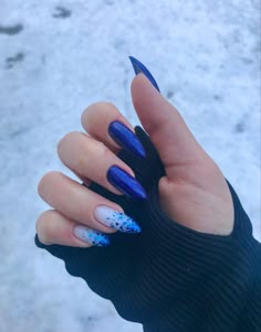 Blue Nail Design, Mickey Nails, Products I Love, Nail Design Inspiration, Blue Nail Designs, Blue Nail, Nails Desing, Gorgeous Christmas, Elegant Nails