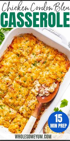 Chicken Cordon Bleu Casserole