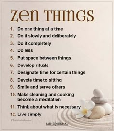 Zen Sayings, Zazen Meditation, Zen Things, One Thing At A Time, Do Less