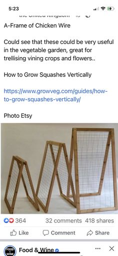 an article about how to use the frame for a chicken wire cage and how to use it