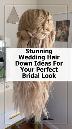 Discover stunning wedding hair down ideas that will elevate your bridal look to perfection. From soft waves to elegant updos, these styles are designed to complement any wedding theme. Whether you're planning a romantic outdoor ceremony or a grand indoor celebration, our curated collection of hairstyles will inspire you to embrace your natural beauty on your special day. Explore the best tips and tricks for achieving the perfect wedding hair down. Elegant Updos, Soft Waves, Elegant Updo, Boho Braids, Loose Curls