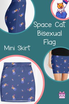 This cool and cute design features a cat cosmonaut in a galaxy of stars, proudly displaying the bisexual pride flag. Show your love and support for the LGBTQIA+ community and human rights with this fun and meaningful design. Cat Flag, Bisexual Flag, Meaningful Design