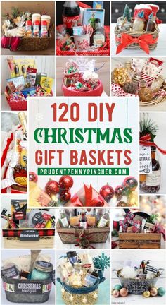 christmas gift baskets with the words best diy christmas gifts