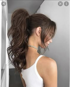 Ponytail Bridal Hair, Formal Hairstyles For Long Hair, Halo Hair Extensions, Halo Hair, High Ponytail, Hair Ponytail Styles, Ponytail Styles