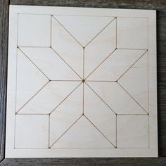 a piece of wood that has been cut into squares