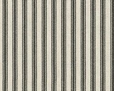 black and white striped upholstered fabric