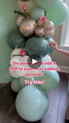 1.6K views · 189 reactions | Pearl stickers are a game changer 👇

Try adding these to a few balloons for your next garland!

It adds a flare of elegance and sparkle ✨ 

AND THEY’RE CHEAP- only $0.97 at Walmart - the perfect way to add a POP to any event 🤩

🎉Comment the word “PARTY” and I will send you a guide on how to plan out your next party in just 30 minutes. 
🎉Follow for more party tips and balloon tutorials
🎉Save this post to look back on later.

#grow #fyp #foryou #balloons #balloongarland #party #diyparty #hack #tips #stressfree #smallbusiness | The Poppin Peony | Williamsburg Balloon Artist | Josiah Queen · Take Me Home Josiah Queen, Party Tips, Balloon Decor, Take Me Home, Balloon Garland, Diy Party, Balloon Decorations