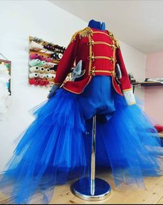 Please NOTE: The hat or any other accessories are not included in the price. I crreate only dresses. THank you!Girl Nutcracker Costume,Dress  Perfect For Photoshoots,parties,pageants and cor any special occasion. This is our Red-Blue -Gold Nutcracker girl romper Dress 📸 Removable train , 📸All details Handmade with love  📸Closure zip up 📸if you would like to order your dress custom size then contact me . 📸 Any modifications Are Welcome All pictures Provided Are Of Our Actual Creation. These Girl Nutcracker, Halloween Carnevil, Blue Nutcracker, Nutcracker Costume, Wizard Of Oz Costumes, Circus Ringmaster, Ringmaster Costume, Nutcracker Costumes, Circus Dress