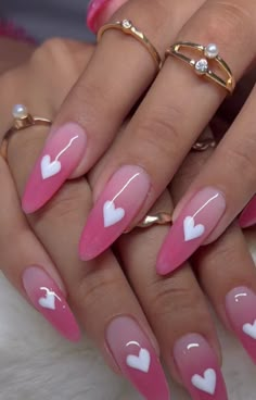 Nail Art Cute, Colorful Nail, Blue Nail, Amazing Photo, Pink Acrylic Nails, Oval Nails