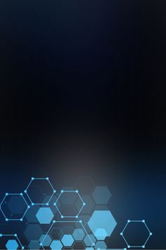 an abstract blue background with hexagons and lines on the bottom right corner