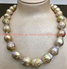 Baroque Pearls Jewelry, Large Pearl Necklace, Elegant Wallet, Baroque Pearl Necklace, South Seas, Shopping Ideas, Style Necklace, Fashion Jewelry Necklaces, Baroque Pearls