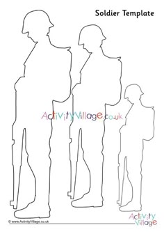 the silhouettes of two men standing next to each other in front of a white background