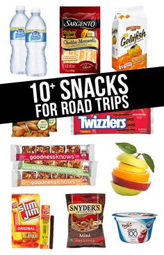 the top ten snacks for road trips