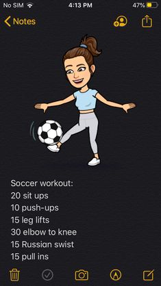 Good Things To Eat Before A Soccer Game, Soccer Things You Need, Soccer Beginner Tips, Soccer Workouts For Beginners, Soccer Necessities, Soccer Tips For Beginners, Soccer Workouts Conditioning, Workouts For Soccer Players, Soccer Stretches