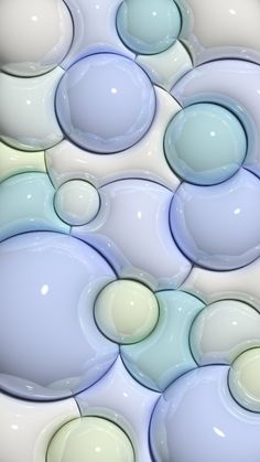 an abstract background with blue and white bubbles