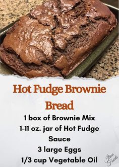 hot fudge brownie bread recipe with instructions