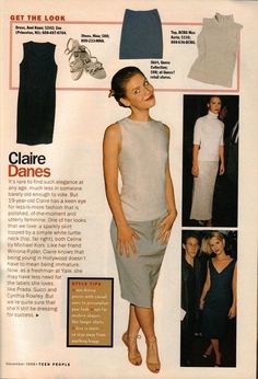 #FashionFinds #WomensClothing #ShoeCollection #TrendyStyles #WardrobeUpgrade White Turtle Neck Top, 90 Hair, Teen Magazines, 90s Minimalism, Ali Michael, Sparkly Skirt, Celebrity Fashion Looks, Claire Danes, High Fashion Looks