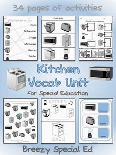 kitchen vocab unit for special education by breezy special ed, used under the creative commons