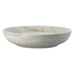 a white marble bowl on a white background