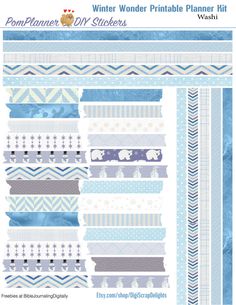 the winter wonder printable planner kit