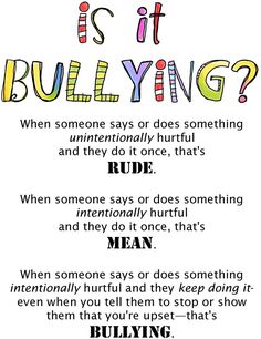 Rude / Mean / Bullying: from Trudy Ludwig's website Uppfostra Barn, Guidance Counseling, School Social Work, Classroom Behavior, School Psychology, School Counselor, School Counseling