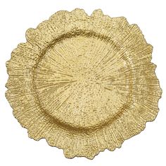 Reef Acrylic Plastic Charger Plate - Gold - CV Linens 120 Round Tablecloth, Gold Charger Plate, Glass Charger Plates, Gold Chargers, Rustic Plates, Flower Panels, Charger Plate, Color Palate, Plate Display