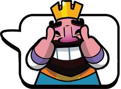 an image of a cartoon character with a crown on his head and hands in front of his face