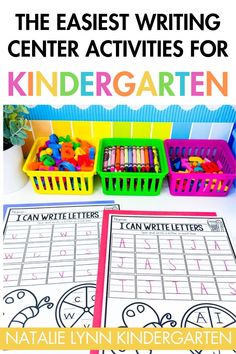 the best writing center activities for children to learn letter recognition and handwriting with these free printables