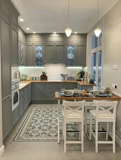 modern stylish kitchen design ideas Modular Kitchen Cabinets, Open Plan Kitchen Living Room, Kitchen Interior Design Decor, Kitchen Design Decor, Kitchen Room Design, Kitchen Inspiration Design, Kitchen Furniture Design, Stylish Kitchen, Kitchen Cabinet Design