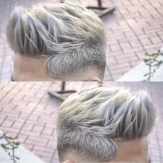 Blonde Hair Men, Platinum Blonde Hair Men, Mens Hair Styles, New Men Hairstyles, Bleached Hair Men, Guys Fashion, Mens Hair Colour, Men Hair Color, Silver Hair Color