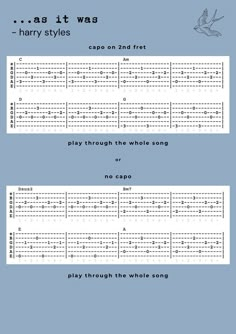 the guitar tabs for harry potter's song, which is written in english and spanish