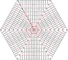 an image of a hexagonal grid with red lines