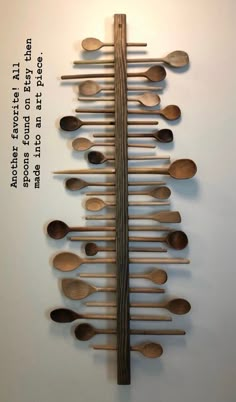 spoons are arranged in the shape of a tree