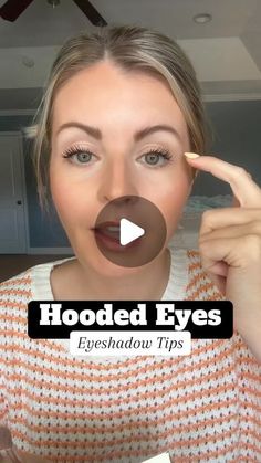 Eyeshadow For Hooded Eyes, Shadow Ideas, Eyeshadow Tips, Makeup Tips For Older Women, Simple Eyeshadow, Makeup Tricks, Eyes Open, Hooded Eyes