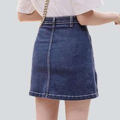 Introducing our 90s-style. stonewashed mini jeans skirt from the 2023 Summer Collection ââ‚?a perfect embodiment of retro vogue and trendy style!Why It's A Must-HaveDesigned to be the epitome of established grunge. this mid-rise mini jeans skirt is crafted with a distinctive distressed pattern to give you that raw. unfiltered essence. Featuring a slender silhouette and zipper and button closure. you'll get the perfect blend of comfort and mode in one stunning piece. Plus. it's made with premium Trendy Non-stretch Mid-rise Mini Skirt, High Rise Y2k Skort, Non-stretch Denim Blue Short Skirt, Non-stretch High-waist Denim Mini Skirt, Non-stretch High Waist Denim Mini Skirt, Denim Y2k Mini Bottoms, High Waist Non-stretch Denim Mini Skirt, Dark Wash Cotton Mini Skirt, Dark Wash Cotton Denim Mini Skirt