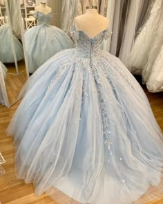 Quinceanera Dresses Baby Blue Elegant, Winter Quinceanera Dresses Light Blue, Pastel Blue Quince Dress, Baby Blue Sweet 16 Dresses, Quinceanera Dresses Light Blue, Baby Blue Quince Dresses, Baby Blue Quinceanera Dresses, Light Blue Ball Gown, Light Blue Quince Dresses