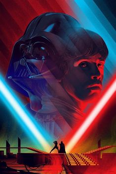 a movie poster for star wars with the force awaker and darth vader